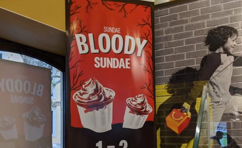 Sundae Bloody Sundae, campaña de McDonald's.